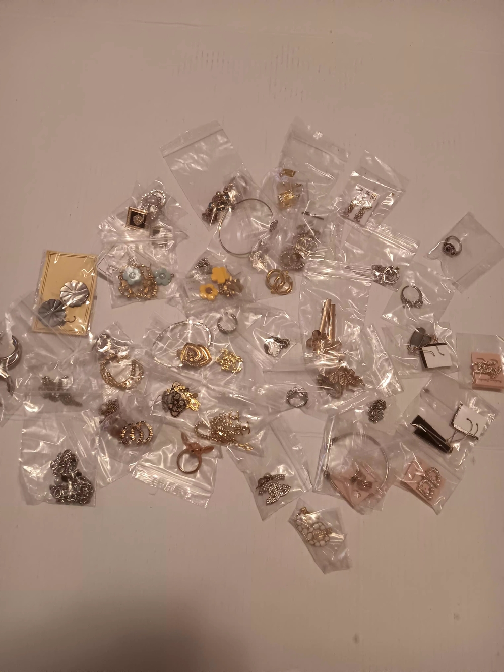 Mixed Misc. Costume Jewelry Multi-Style Rings, Earrings, Bracelets And Necklaces